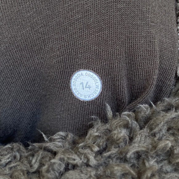 Lululemon Oh So Sherpa Half Zip Hoodie Dark Olive Size 14 - Picture 6 of 6